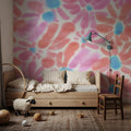 August Blossoms, Pink Mural Wallpaper - room preview 04