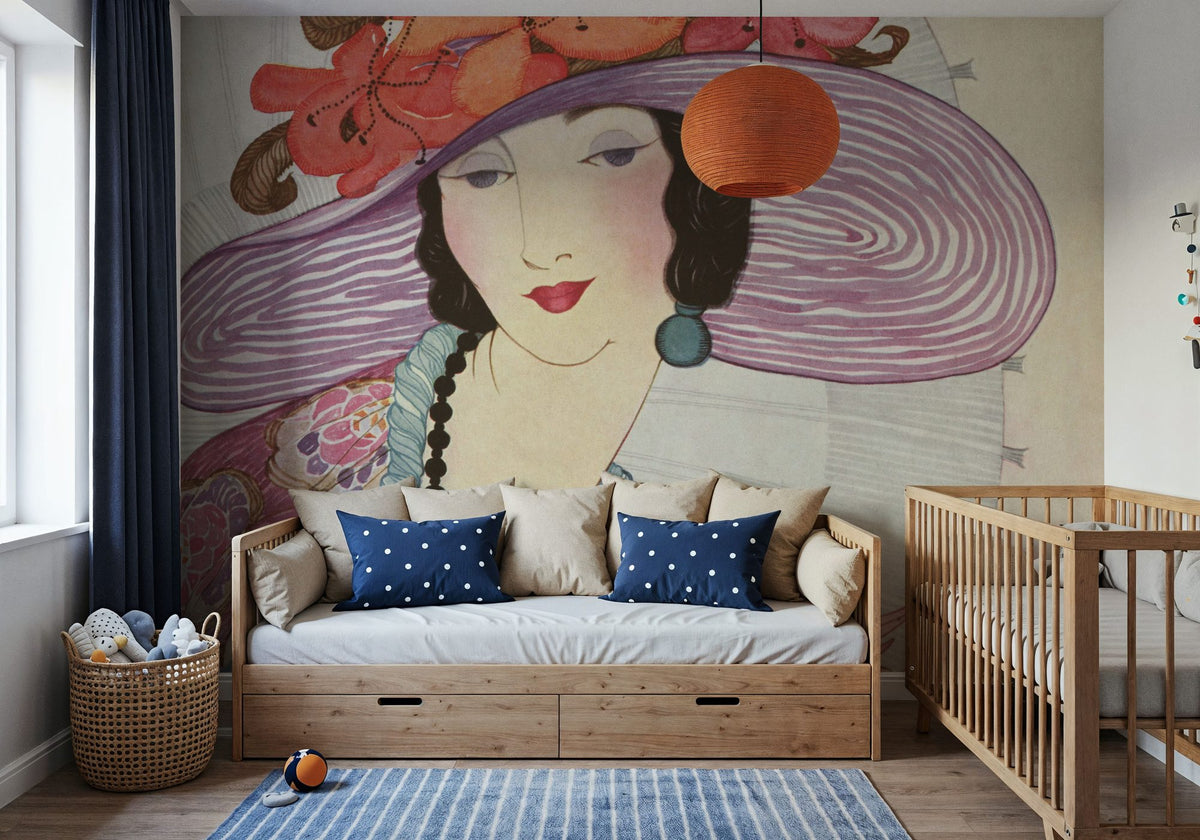 Vintage Fashion Cover XI Mural Wallpaper - room preview 04