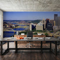 Golden Bridges Cityscape Mural Wallpaper - room preview 04