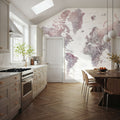 World Map Cities - Noelie Mural Wallpaper - room preview 04