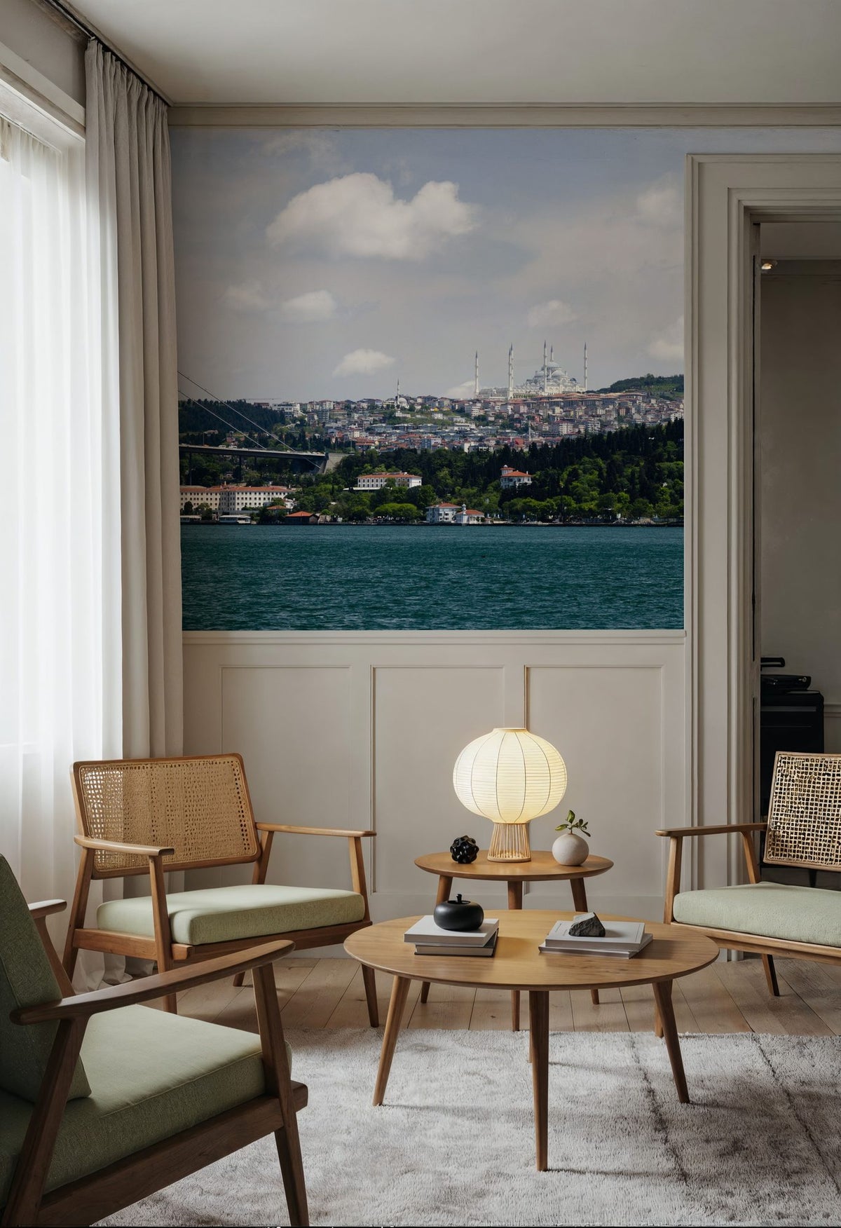 Istanbul Horizon Mural Wallpaper - room preview 04