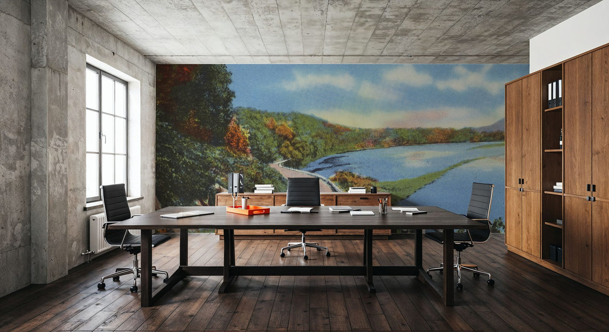 Fall Colors Mural Wallpaper - Neutral Tone - room preview 04