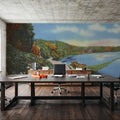 Fall Colors Mural Wallpaper - Neutral Tone - room preview 04
