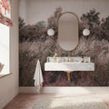Meadow Whisper, Fall Red Mural Wallpaper - room preview 04