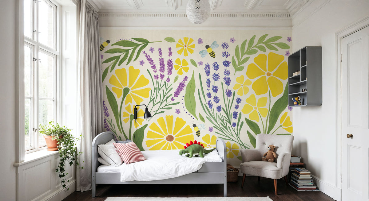 Lavender Garden I Mural Wallpaper - room preview 04