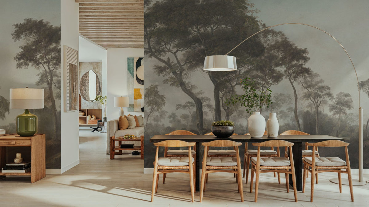 Woodland Brook, Vintage Mural Wallpaper - room preview 04
