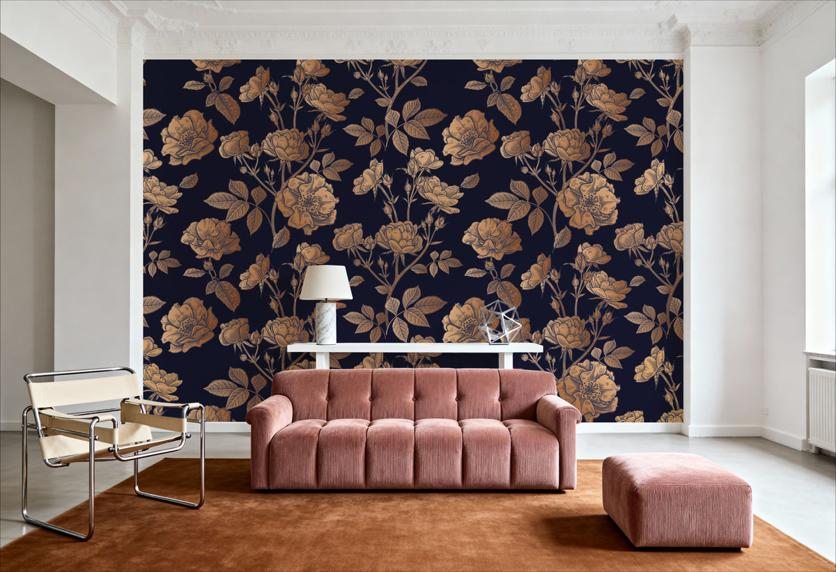 Royal Rose Garden Mural Wallpaper - room preview 04
