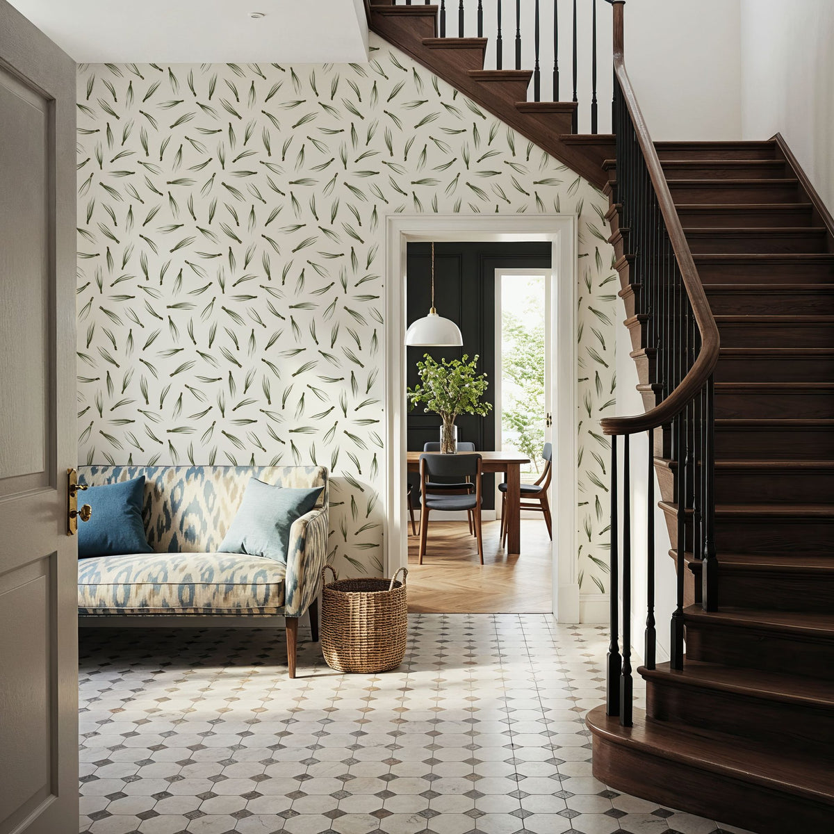 Pine Needles Mural Wallpaper - room preview 04