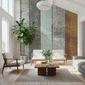 Beachscape VII Gold Neutral Mural Wallpaper - room preview 04