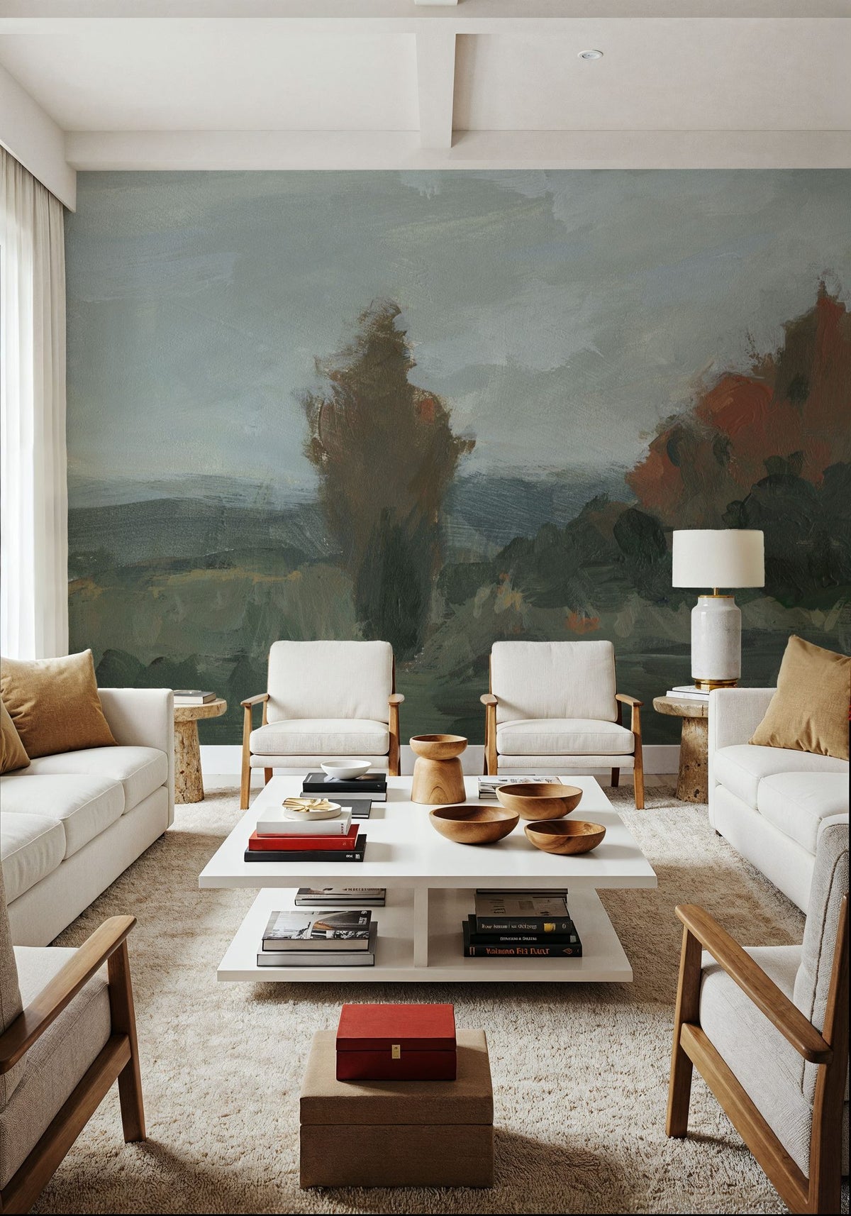 Turning Fall Mural Wallpaper - room preview 04