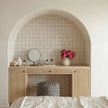 Mixed Pink Circles Mural Wallpaper - room preview 04
