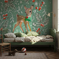 Vintage Christmas I Mural Wallpaper - room preview 04