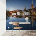 Trave River Mirror Mural Wallpaper - room preview 04