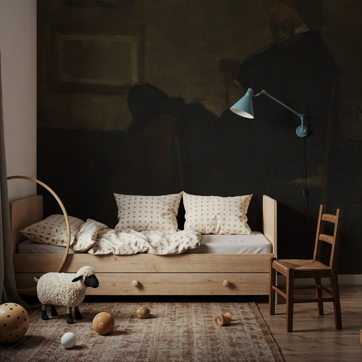 Portrait of Thomas Carlyle Mural Wallpaper - room preview 04