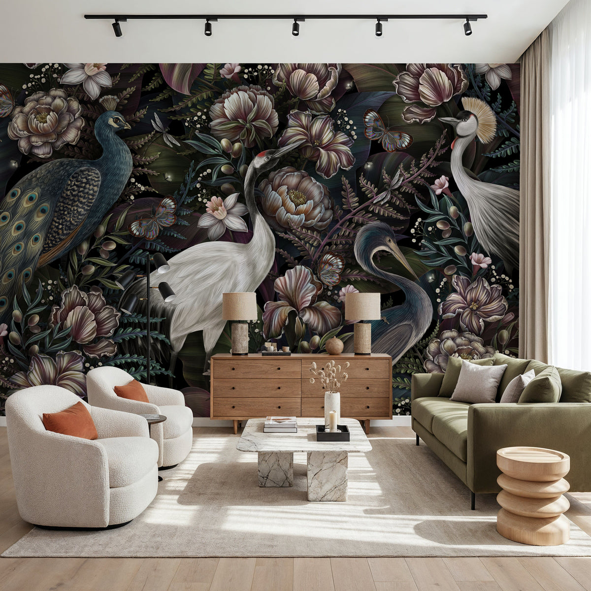 Sensational Birds Mural Wallpaper - room preview 04