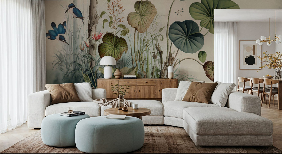 Jungle Still Life Mural Wallpaper - room preview 04