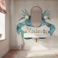 Blue Oceans Mural Wallpaper - room preview 04