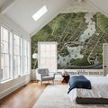 Old View of Mystic River, Connecticut, 1879 Mural Wallpaper - room preview 04