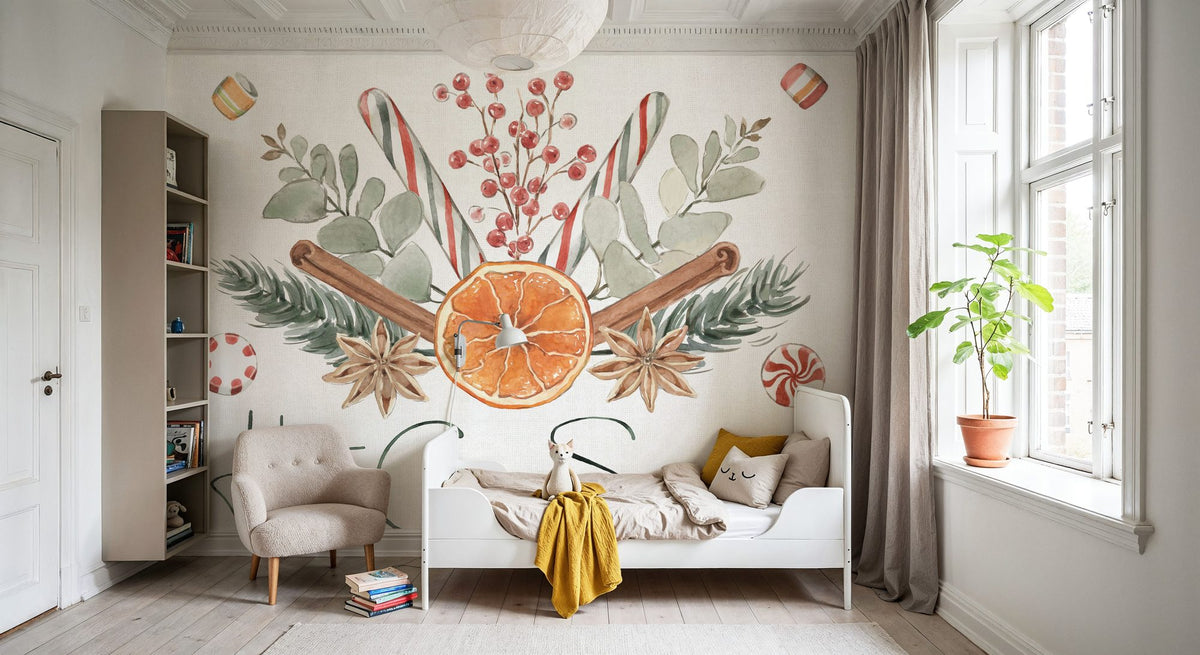 Winter Warmth VIII Mural Wallpaper - room preview 04