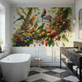 Jungle Symphony in Vivid Hues Mural Wallpaper - room preview 04