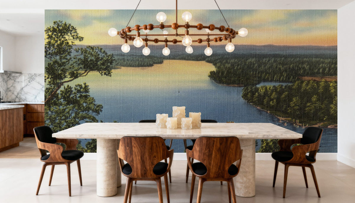 Greetings From Catherine Lake Mural Wallpaper - room preview 04