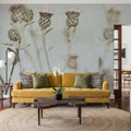 Wild Flowers I Clean Mural Wallpaper - room preview 04