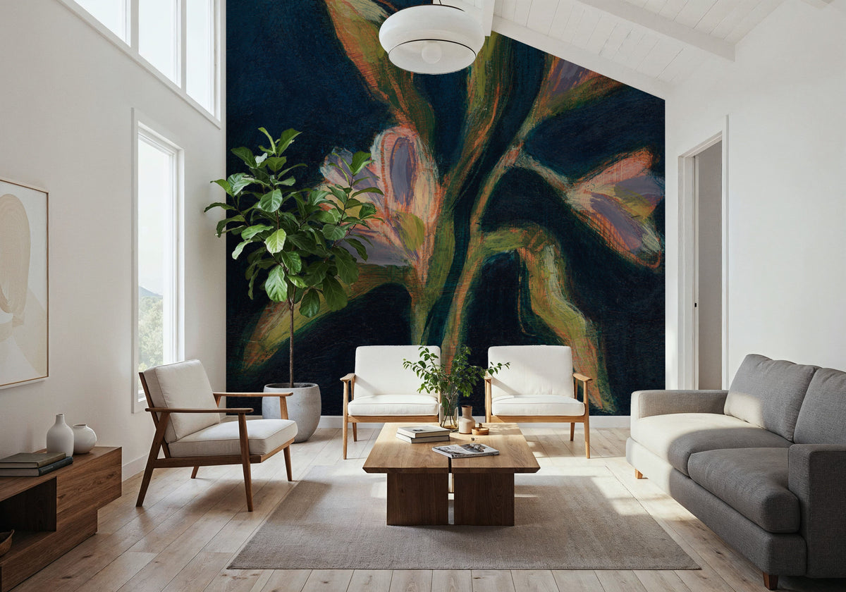 Autumn Blooms IV Mural Wallpaper - room preview 04