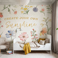 Wild Blooms VI Mural Wallpaper - room preview 04