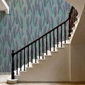 Palm on Green Mural Wallpaper - room preview 04