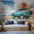 Beach Ride Parking Mural Wallpaper - room preview 04