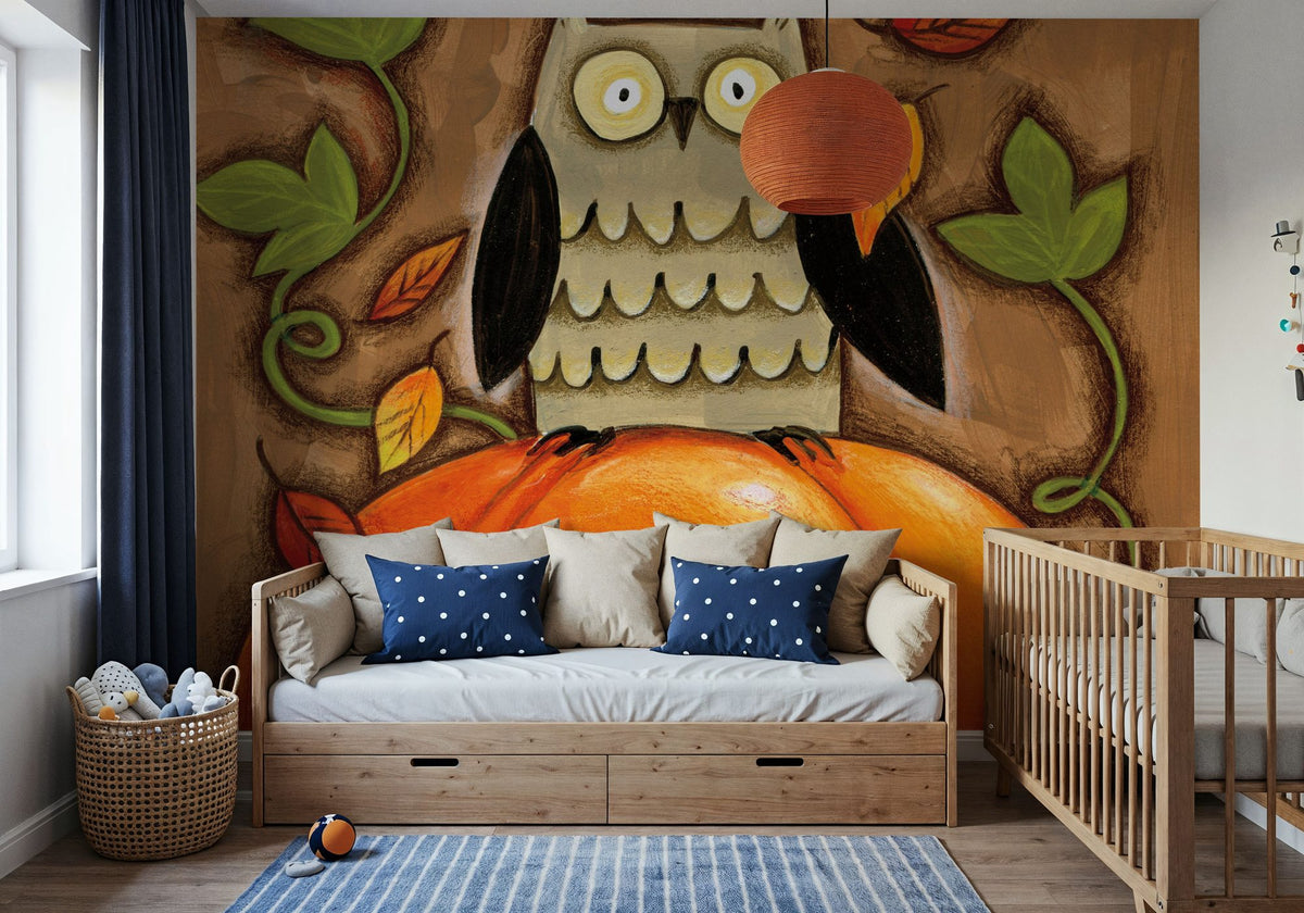 Happy Fall Mural Wallpaper - room preview 04