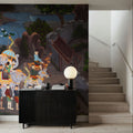 Elephant Procession to the Temple, Thai Painting Mural Wallpaper - room preview 04