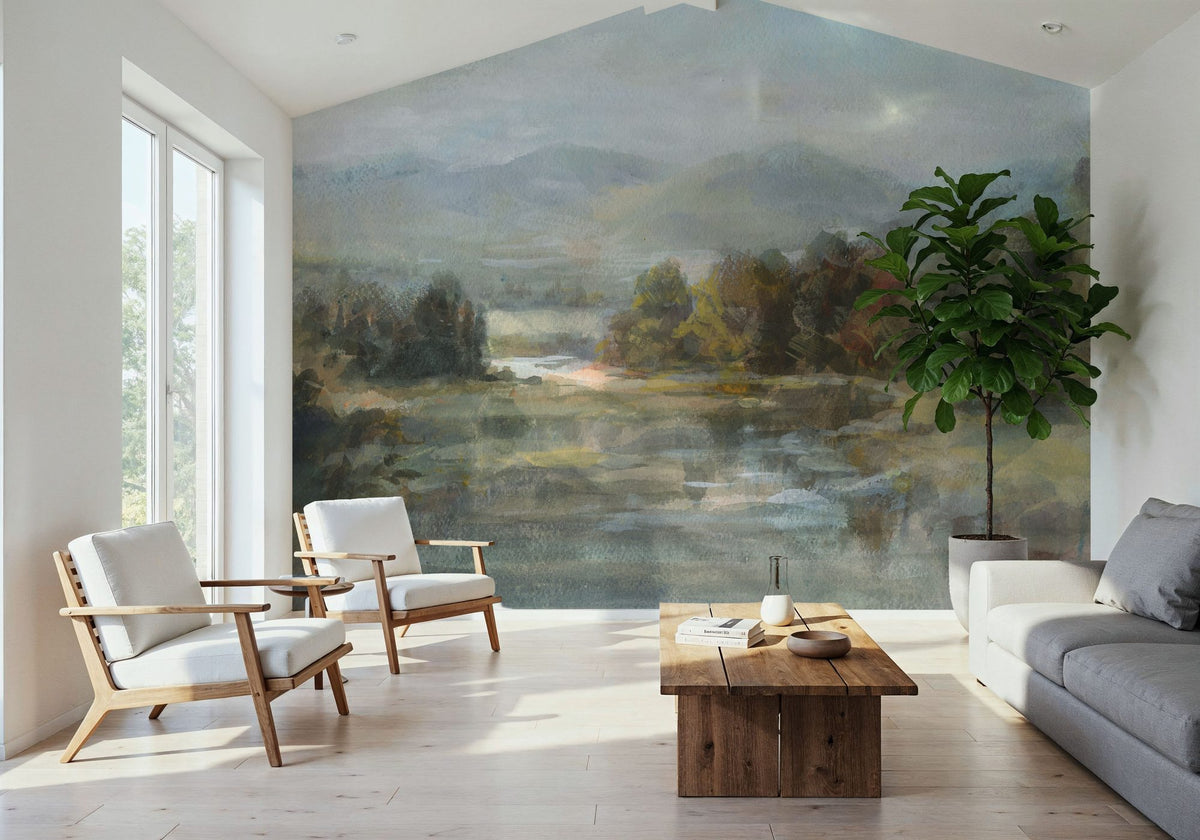 Valley River Mural Wallpaper - room preview 04