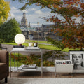 Autumn Bridge Walk Mural Wallpaper - room preview 04