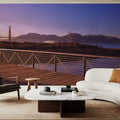 Bridge Pathway Sunset Mural Wallpaper - room preview 04