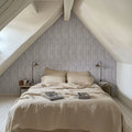 Botanical Blue Lines Mural Wallpaper - room preview 04