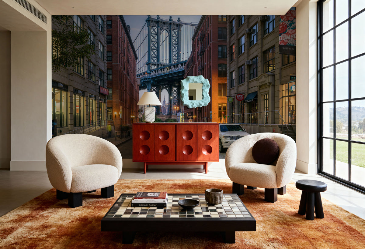 Manhattan Bridge From Dumbo Mural Wallpaper - room preview 04