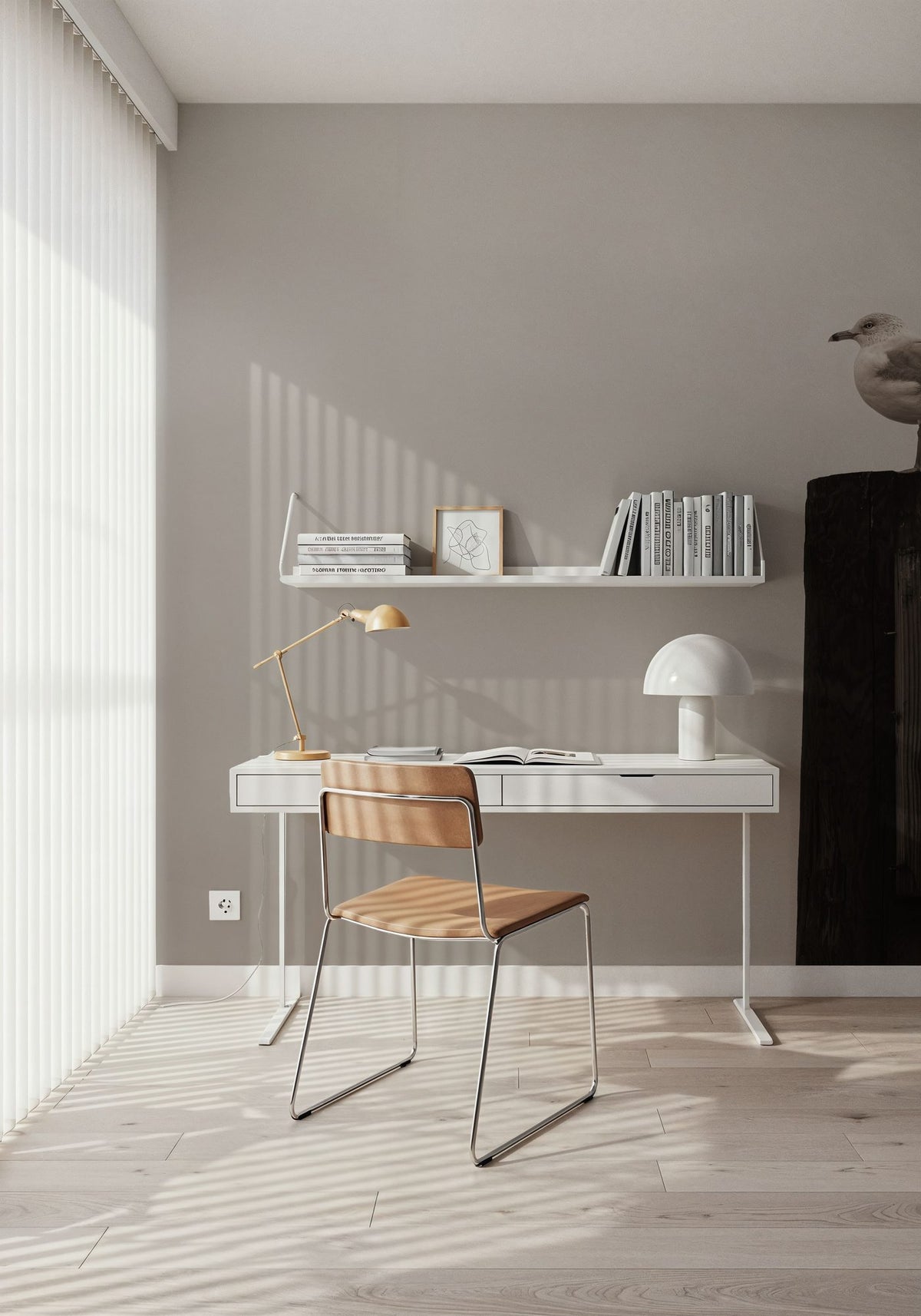 Watching the Rain Fall Mural Wallpaper - room preview 04