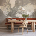 World Map Cities - Davey Mural Wallpaper - room preview 04