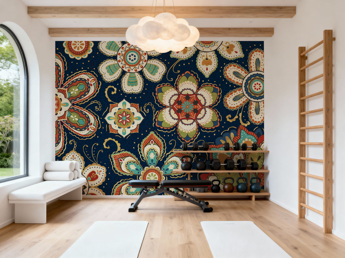 La Vida Flowers Mural Wallpaper - room preview 04