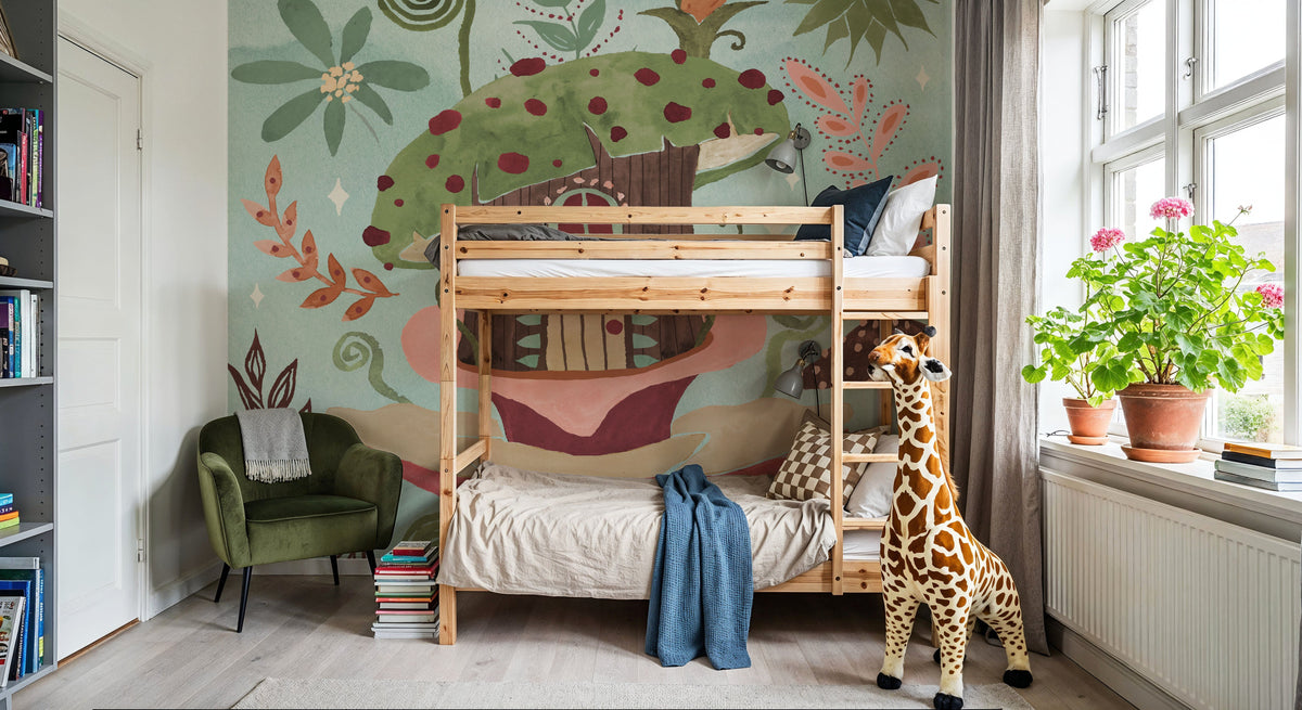 Floralscape Fairies IV Mural Wallpaper - room preview 04