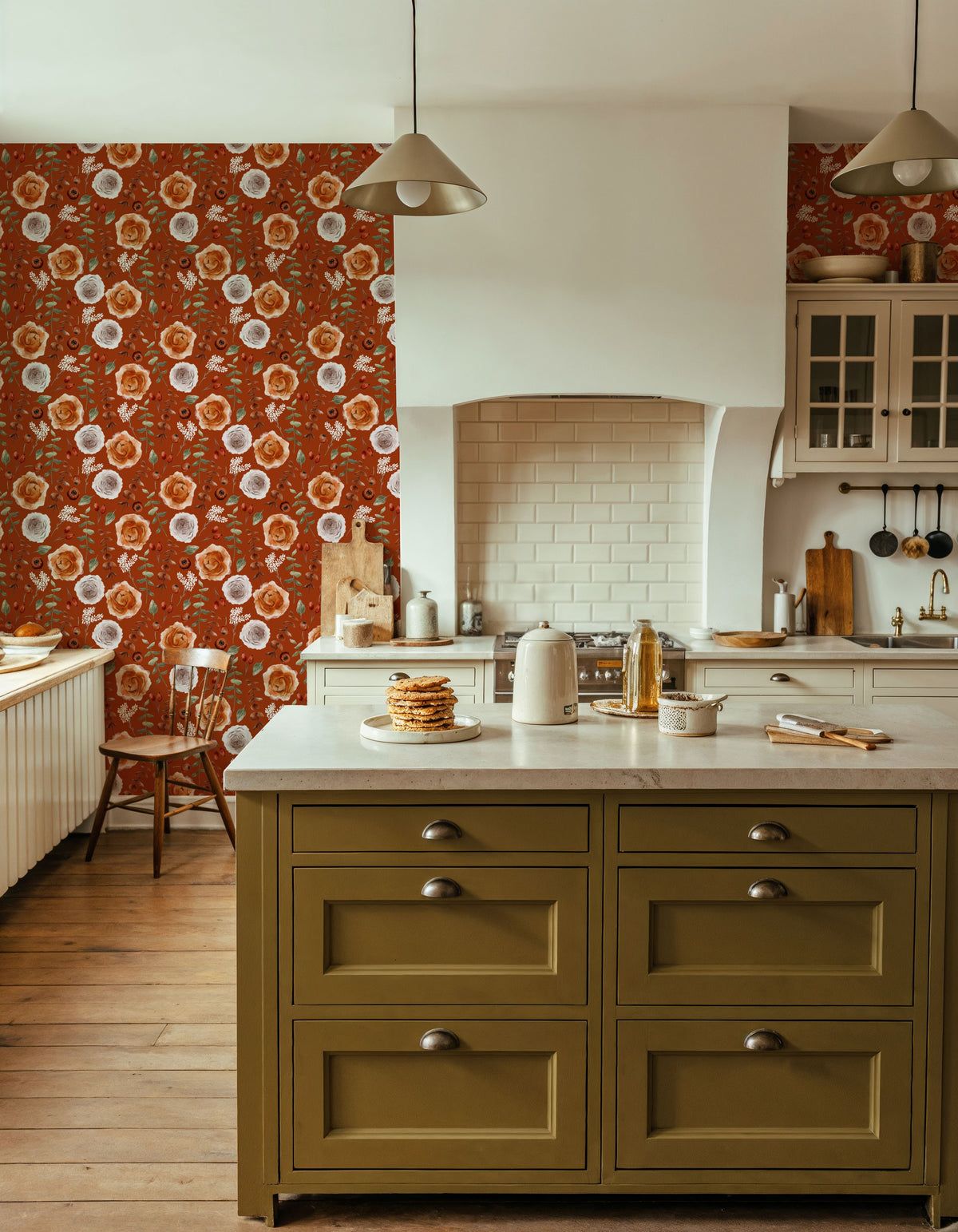 November Blooms Mural Wallpaper - room preview 04