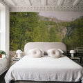 Mountain Bridge Crossing Mural Wallpaper - room preview 04