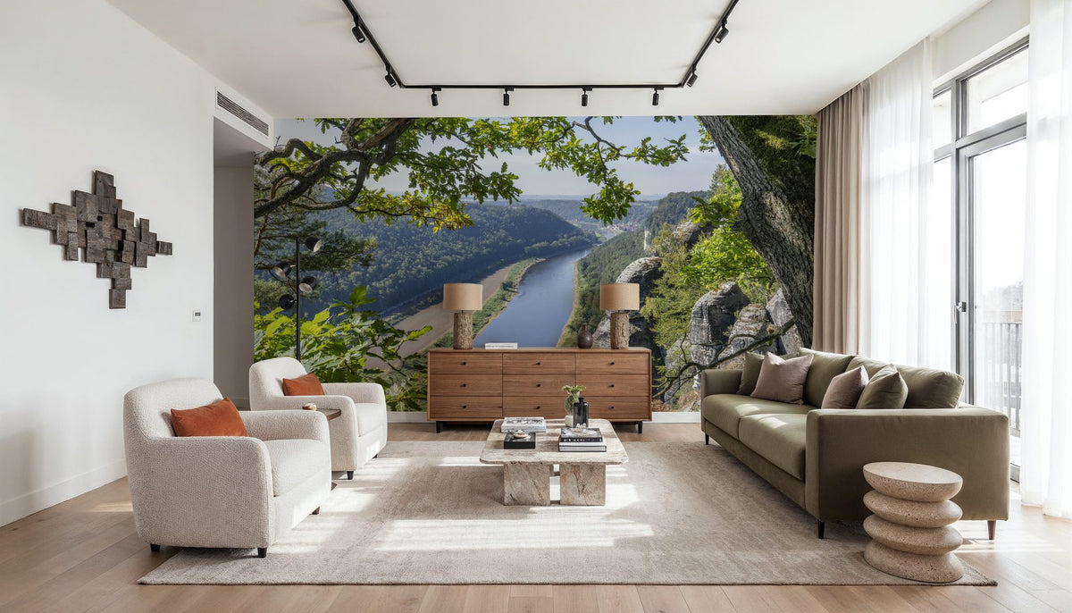 Elbe RIver Mural Wallpaper - room preview 04