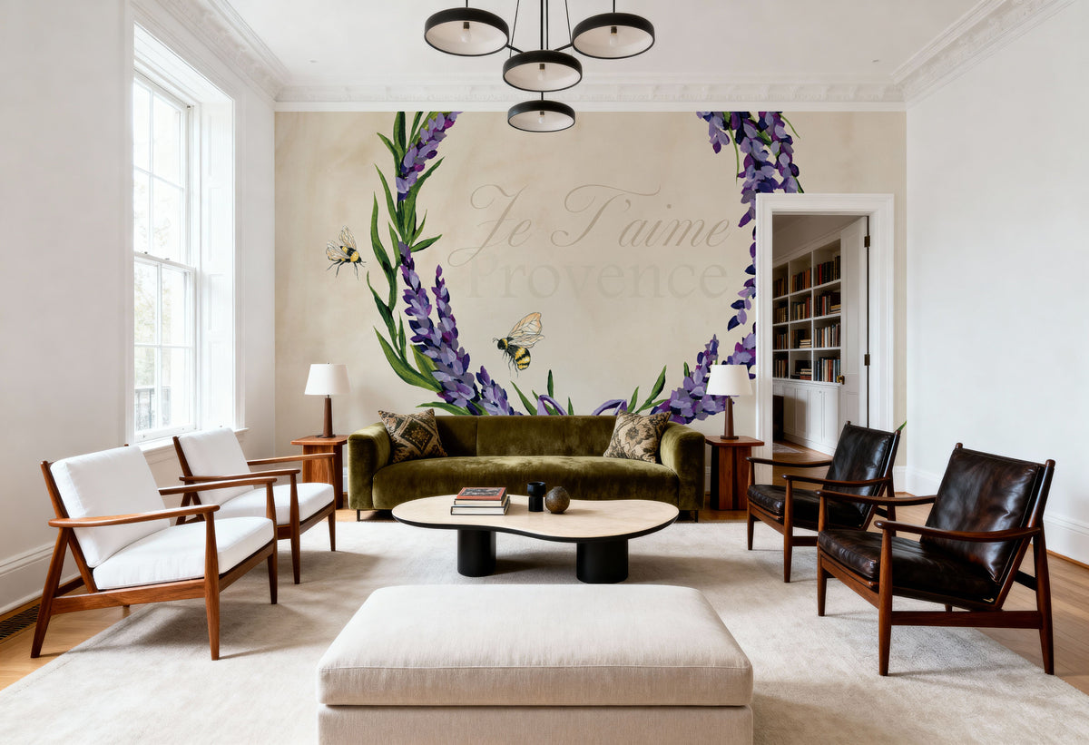 Lavender Bliss II Mural Wallpaper - room preview 04