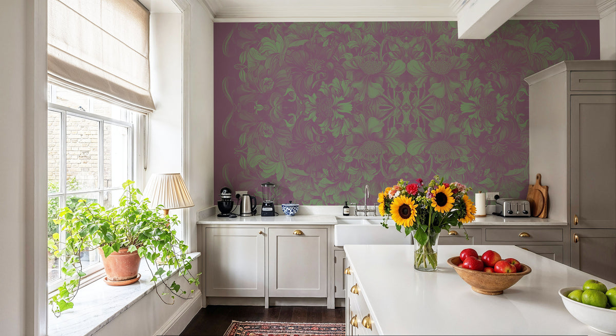 Scandi Flower Ceiling IV Mural Wallpaper - room preview 04