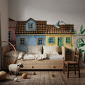Dollhouse Street Mural Wallpaper - room preview 04