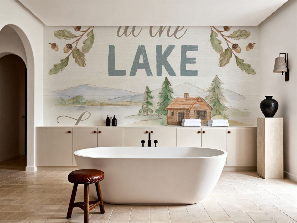 Lake Retreat IX Mural Wallpaper - room preview 04