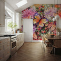 Butterfly and Dahlia Mural Wallpaper - room preview 04