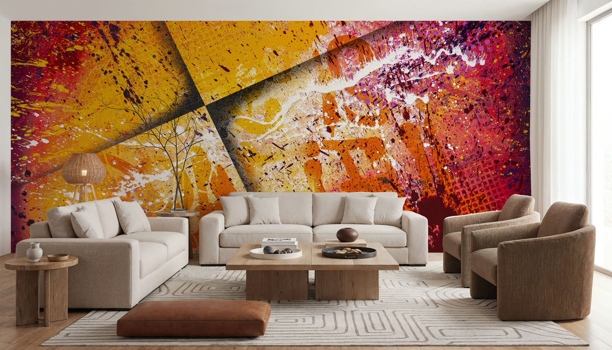 Tutti Frutti Abstract Mural Wallpaper - room preview 04